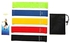 Resistance Bands Set of 5 Exercise Loops 9 inch Workout Bands fit Home Fitness Yoga Physical Therapy with Carry Bag