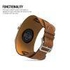 PU Leather Watch Band Strap with screen protector for 38mm Apple Watch Brown