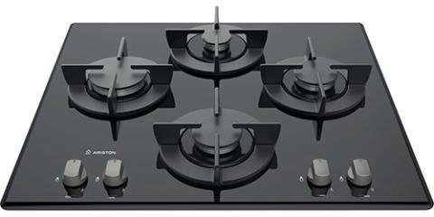 Ariston Hob Cooker |  Built-in-Gas, 60cm, Hob 4 Gas Burners, Gas-On-Glass Design, Electric Ignition – DD 641