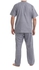 Shorto Classic Linen Pajama Set - Dark Grey