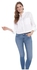 اميريكان ايغل قميص اوكسفورد قصير بازرار للنساء، مقاس S، ابيض، U-0355-5214-100