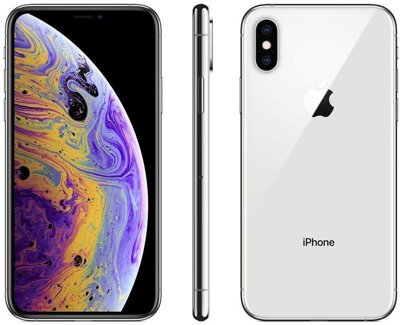 Apple Iphone XS Max 64gb Silver Free Pouch And Tempered Glass