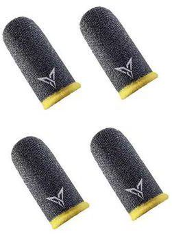 Finger-Sleeves-For-Game-Controller-Sweat-Proof-Gloves-For-Phone-Gaming-Pubg-And-Other-Touch-Screen-Thumbs-Soft-Yellow-Color-2-Sets