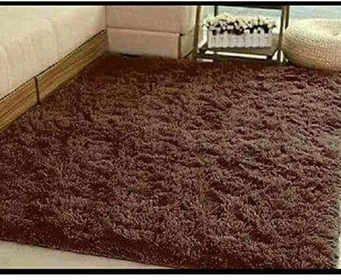 Soft Fluffy Carpet - Brown 5×8