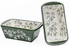 temp-tations® Floral Lace Mini Loaf Baker - 2 Piece - Green