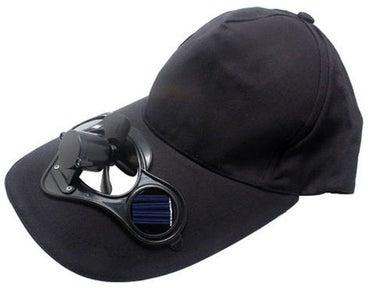 قبعة بيسبول ذات مروحة للتبريد تعمل بالطاقة الشمسية للحماية من الشمس في الأماكن الخارجية لكلا الجنسين 20 x 10 x 20سم