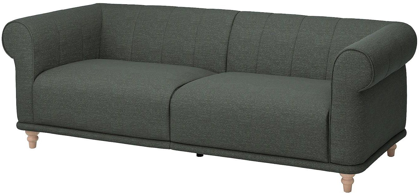 VISKAFORS 3-seat sofa - Lejde/grey/green birch