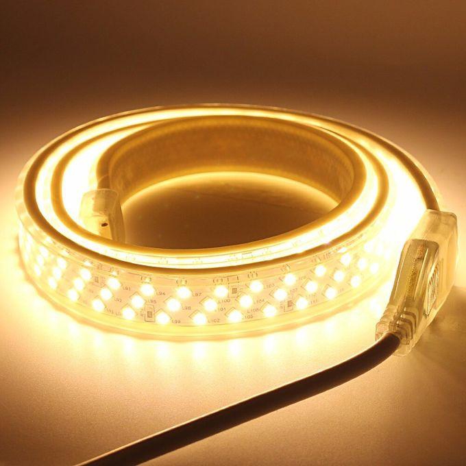 3 Lines Waterproof LED Strip Strong Light - 10 Meters - Warm Light