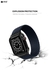 Nylon Braided Solo Loop Replacement Strap With Glittering Case For Apple Watch 40 mm (140 mm Strap Length) - Dark Blue