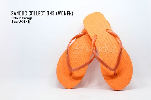 Sanduc Casual Women Flip Flops Slipper Sandal (Orange)
