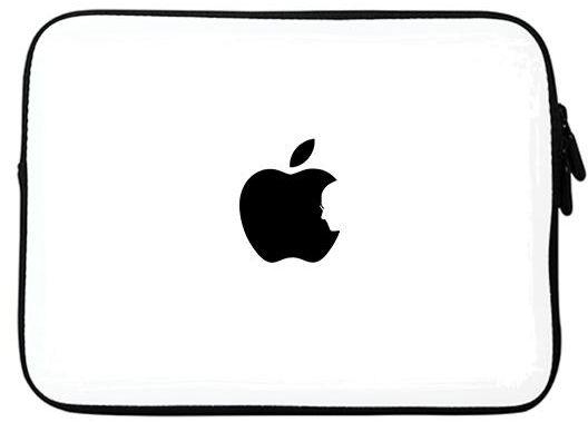 Stylizedd Designer Sleeve with Strap for 11 / 12 inch Macbook & Laptop – Steve's Apple - White