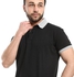 Andora Odd Collar & Arms Hem Polo Shirt - Black & Grey