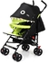 Babyhug Lil Monsta Stroller With Adjustable Leg Rest - Green & Black