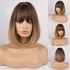 Natural Short Straight Wigs For Women Brown Wigs For Women