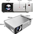 Nano Classic LED Projector, 1920x1080 Resolution, Black and Silver - T6