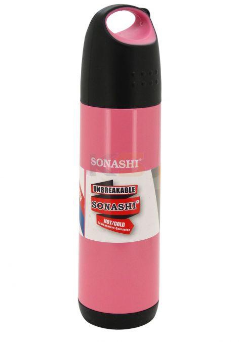 Sonashi 0.5 Ltr Vacuum Flask Hot & Cold- Pink (SVF-504)