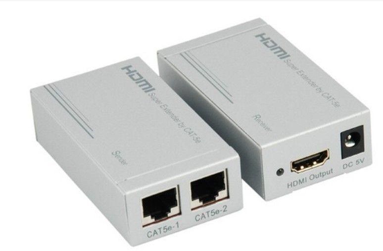HDMI Extender By CAT-5e/6 cable RJ45 60M 1080P HDMI Extender Transmitter & HDMI Extender Receiver