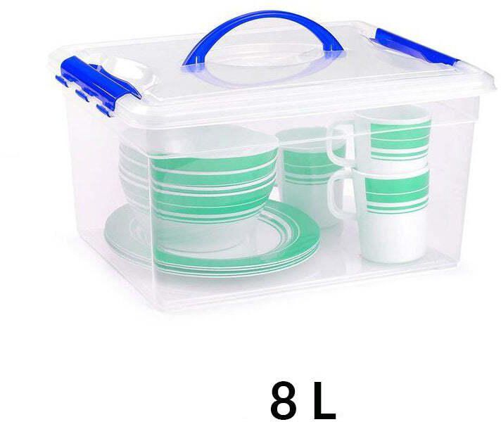 Plastic Forte Plastic Box With Closing Clips