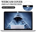 Laptop Camera Cover Slide (3 Pack) Webcam Cover Slider Stickers for Computer, MacBook Pro/Air, iPhone, Tablets, PC, iPad, iMac, Cell Phone, Echo Show, Privacy Blocker Sliding Shield,Anti-Spy (White)