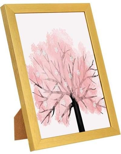 Wall Art Tree For Home decor Gold/Pink/White 23x33cm