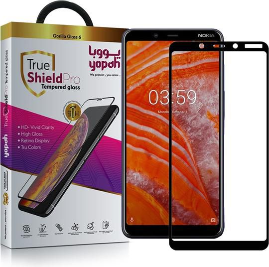 Black Glass Screen Protector For Nokia 3.1 Plus