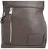 One Shoulder Leather Bag - Dark Brown.