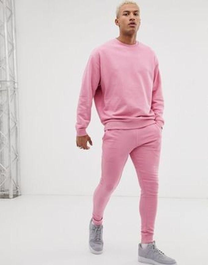 Plain Pink Unisex Up And Down