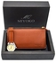 Miyoko Leather Watch + Miyoko PU Leather Wallet Bundle - Camel