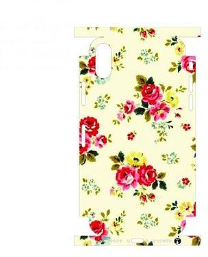 Printed Back Phone Sticker With The Edges For IPHONE X MAX beautiful flowers