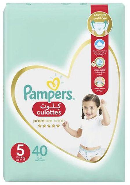 Pampers Premium Care Pants, Size 5 , 12-18 KG, 40 Diapers