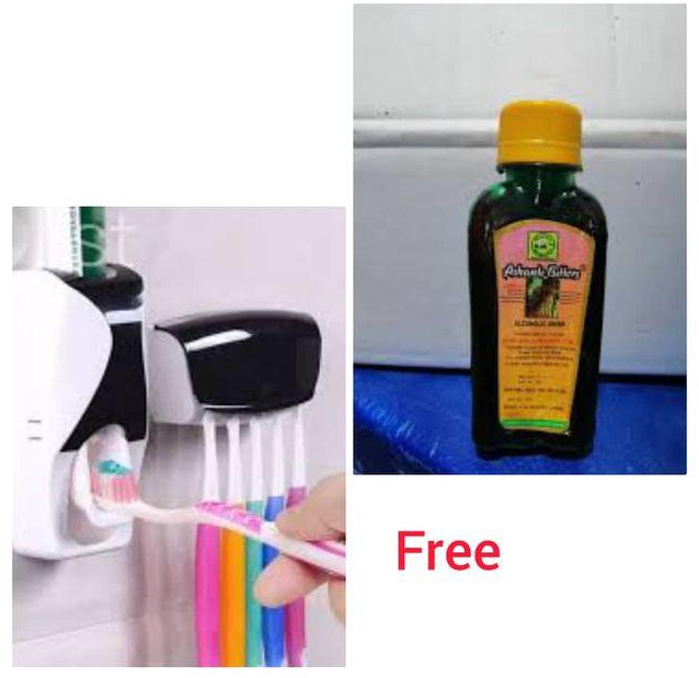 NEW Toothpaste Dispenser And Toothbrush Holder