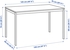 MELLTORP / JANINGE Table and 4 chairs - white/white 125 cm