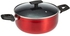 BERGNER SHINE 7PCS COOKWARE SET PRESSED ALUMINUM, MARBLE+ NON-STICK COATING, INDUCTION BOTTOM, RED COLOUR