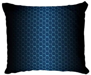 Decorative Printed Pillow Cover Blue