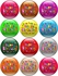 N 2 Multi Color Happy Birthday Pin Button For Unisex - Pack 12 Pin