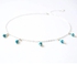 O Accessories Choker Necklace Turquoise _silver Chain