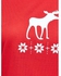 Christmas Deer Print Pajamas Sleepwear Sets - Red - M