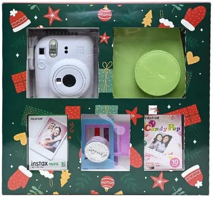 Fujifilm Instax Mini Camera Christmas Box White