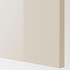 VOXTORP Cover panel - high-gloss light beige 62x240 cm
