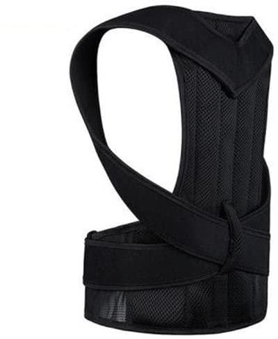one piece adjustable medical bone back posture corrector brace lumbar shoulder support belt orthopedic posture men women black gray corset 170064449