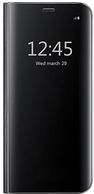 Mooncase Samsung Galaxy J7 Pro / J7 2017 Case ,[Perfect Fit] Translucent Mirror Flip Shell Ultra Smart Slim Cover