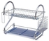Stainless Steel Dish Drainer Plate Rack -- Chrome Plated
