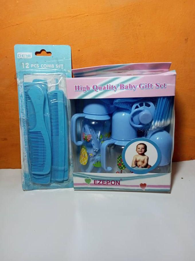 Unique Baby Feeding Bottle Gift Set + 12 In 1 Baby Comb