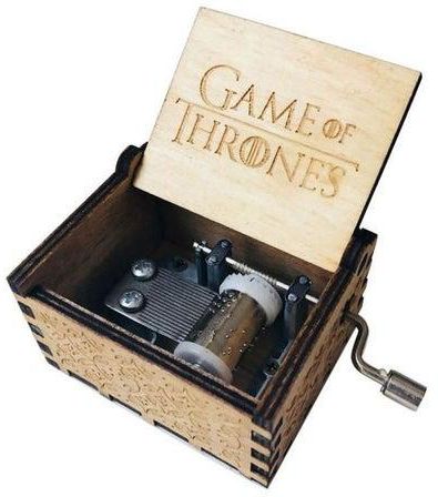 Carved Game of Thrones Wooden Mini Music Box