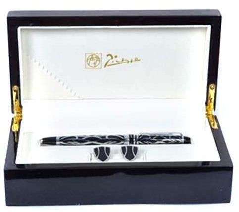 Set of 2 Pieces, Pen and Cufflink, Black, by Picasso, 2503033