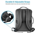 Lightweight Anti-Theft Business Laptop Backpack with Secure Storage, Organizer, and Multiple Quick Access Pockets for Travel, Laptop, Hiking, Quest-BP Black