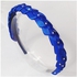 House Of Genevieve Braided Satin Ribbon Alice Hair Band Kids Fashion Girls Hair Accessories - Blue