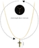 Aiwanto Necklace Gold Neck Chain Cross Pendant Simple Necklace Best Gift Womens Girls Necklace