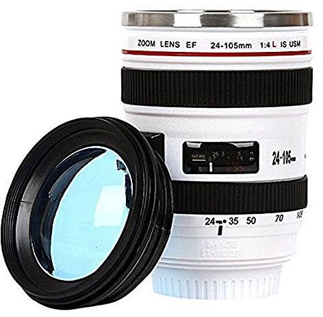 As Seen on TV Camera Lens Coffee Mug - White