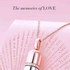 Necklace Capsule Creative 100 Languages I LOVE YOU Carved Stainless Steel - Plated18K Rose Gold